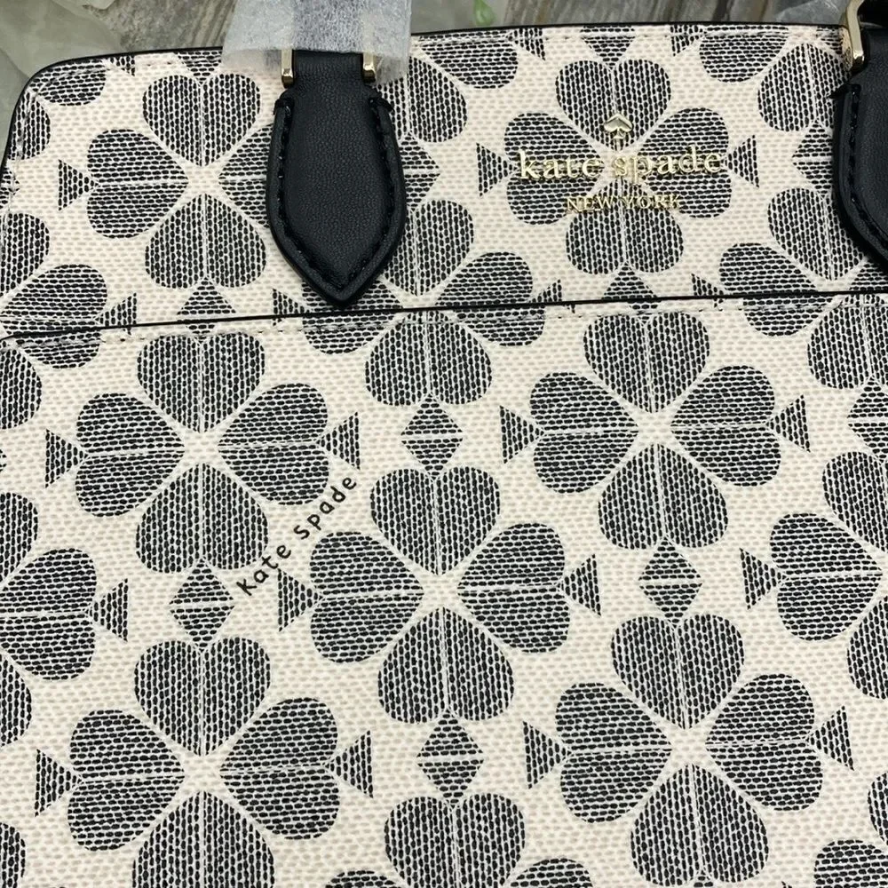 Kate Spade Signature Spade Flower Small Satchel & Card Case Crossbody Bag Purse